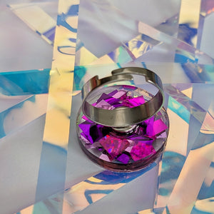 Tinsel Confetti Rings - Pinks