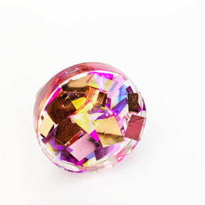 Tinsel Confetti Rings - Pinks and Golds