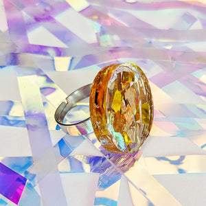 Tinsel Confetti Rings - Golds