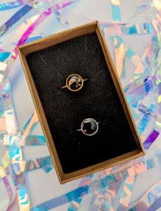Small Open Band Ring - Gold Splash
