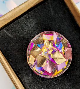 Tinsel Confetti Rings - Pinks and Golds