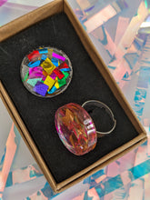 Load image into Gallery viewer, Tinsel Confetti Rings - Rainbow
