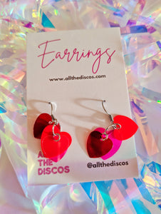 All the Love Sequin Heart Earrings