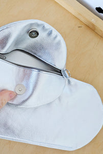 Sample Silver Cloud Clutch Bag