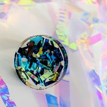 Load image into Gallery viewer, Tinsel Confetti Rings - Blues
