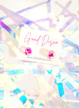 Load image into Gallery viewer, Tinsel Confetti Tiny Stud Earrings - Pink
