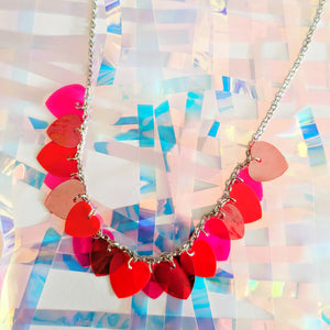 All The Love Sequin Heart Necklace