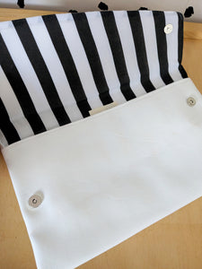 Seconds White Leatherette Envelope Clutch Bag