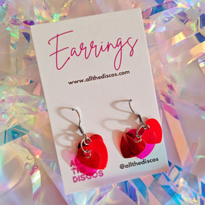 All the Love Sequin Heart Earrings