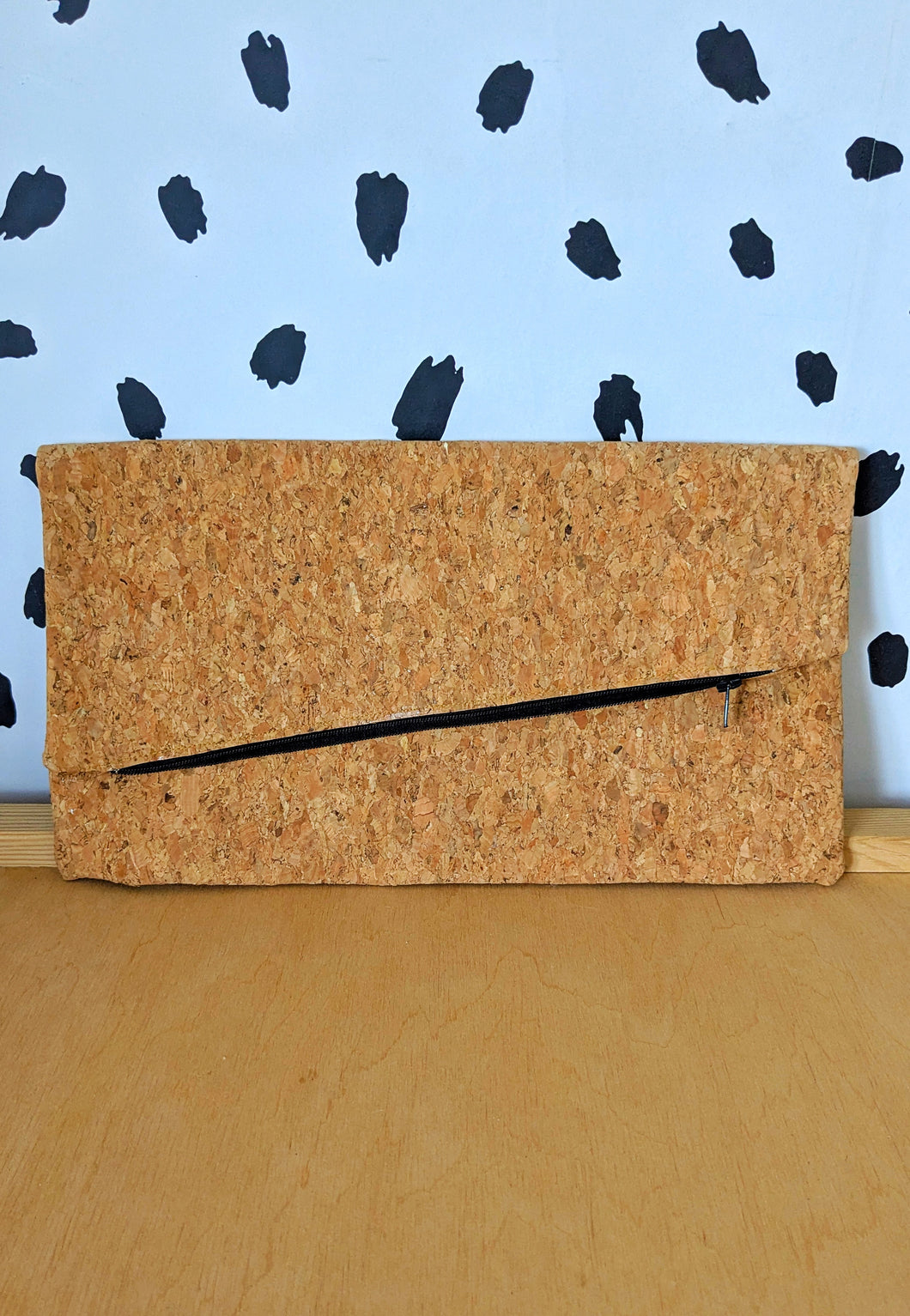 Sample Cork Clutch Bag 80s lining