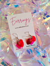 Load image into Gallery viewer, All the Love Sequin Heart Earrings
