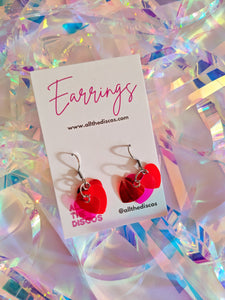 All the Love Sequin Heart Earrings