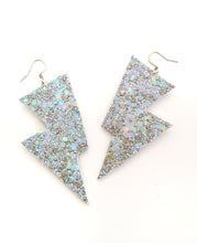 Load image into Gallery viewer, Bluebell Sparkle Disco Bolt Lightning Bolt Earrings
