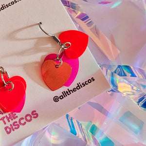 All the Love Sequin Heart Earrings