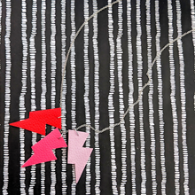 Load image into Gallery viewer, Disco Bolt Triple Bolt Pendant Necklace - Matte Pinks and Red
