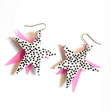 Load image into Gallery viewer, &#39;Truly Outrageous&#39; Jem Inspired Double Star Earrings
