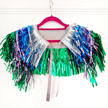 Load image into Gallery viewer, Cool Tones Ombre Disco Party Cape
