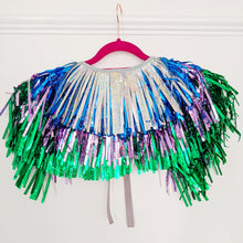 Load image into Gallery viewer, Cool Tones Ombre Disco Party Cape
