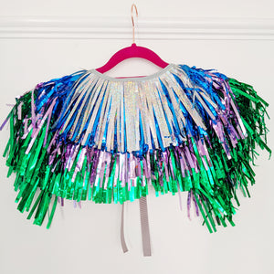 Cool Tones Ombre Disco Party Cape