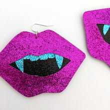 Load image into Gallery viewer, Spooky Neon Vampire Fang Earrings (Halloween 2022 edition)
