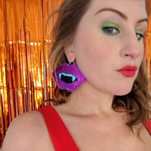 Load image into Gallery viewer, Spooky Neon Vampire Fang Earrings (Halloween 2022 edition)
