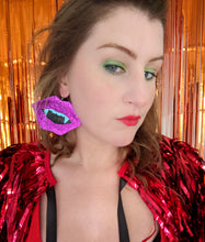 Load image into Gallery viewer, Spooky Neon Vampire Fang Earrings (Halloween 2022 edition)
