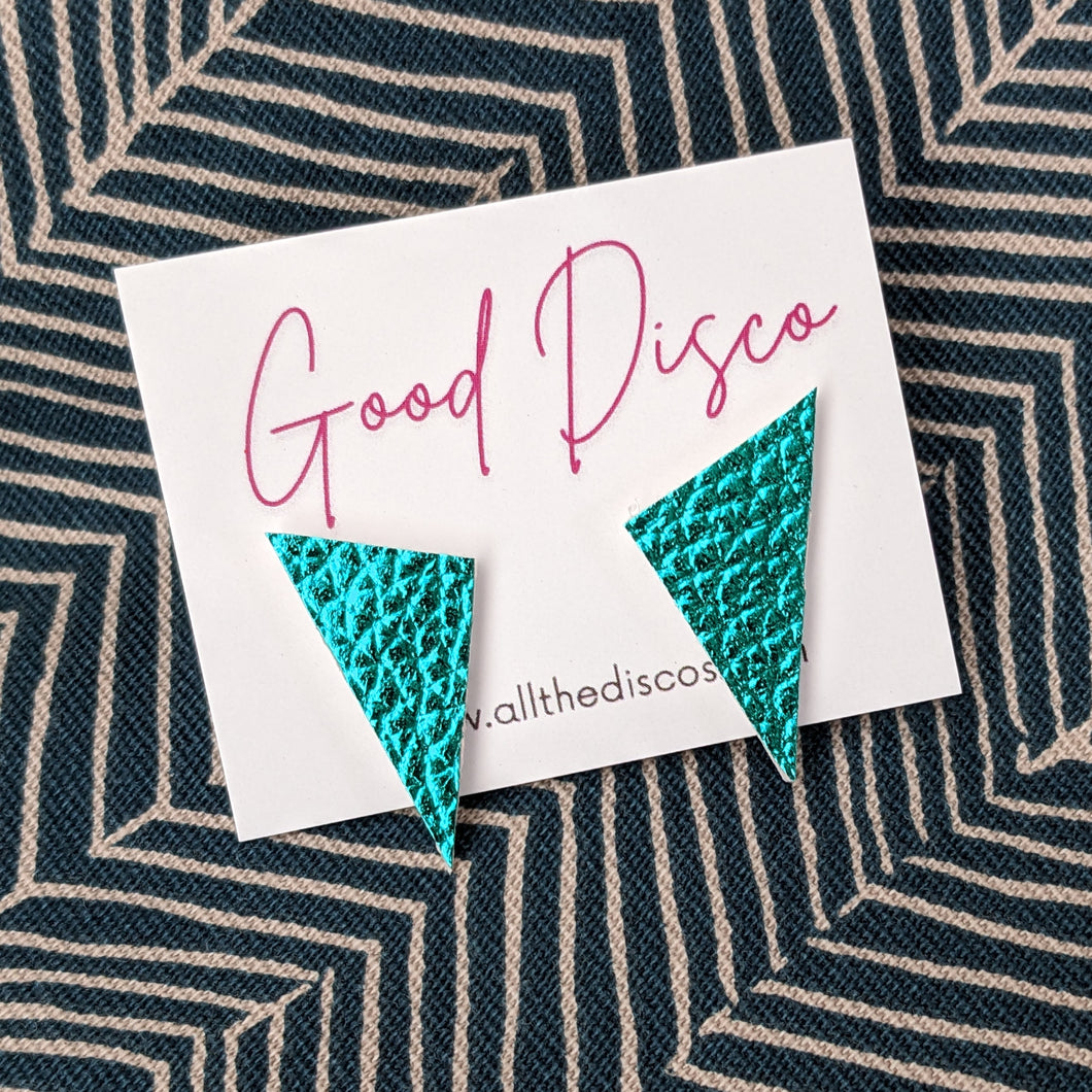 Good Disco Short Triangle - Teal Metallic